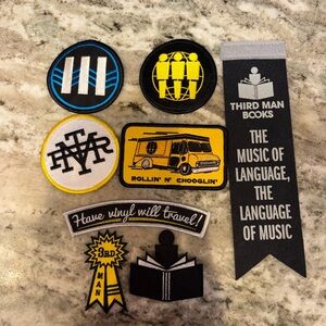 New Third Man Books Patch Bundle with a bookmark